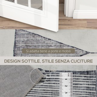 HOMCOM Μοντέρνο Αντιολισθητικό Χαλί με Γεωμετρικές Γραμμές, από Πολ... HOMCOM Μοντέρνο Αντιολισθητικό Χαλί με Γεωμετρικές Γραμμές, από Πολ...