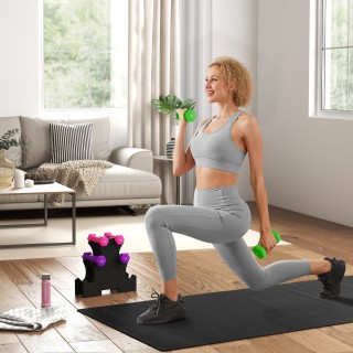 SPORTNOW Σετ με Βάρη Χειρός με Στήριγμα, 6 Συνολικά Βάρη 2x1 kg, 2x...