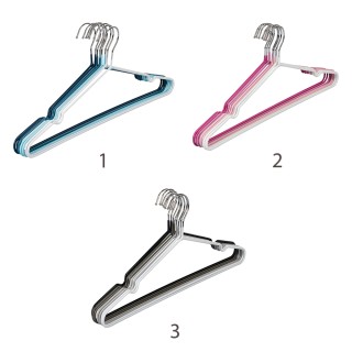 Galileo Σετ 8 μεταλλικές κρεμάστρες με πλαστικοποιημένη επένδυση So... Galileo Σετ 8 μεταλλικές κρεμάστρες με πλαστικοποιημένη επένδυση So...