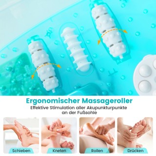 Costway Συσκευή Μασάζ Ποδιών με Θερμαινόμενο Υδρομασάζ και Πεντικιο...