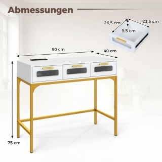 Costway Κονσόλα Εισόδου με Φωτισμό LED και Σταθμό Φόρτισης, Λευκή, ... Costway Κονσόλα Εισόδου με Φωτισμό LED και Σταθμό Φόρτισης, Λευκή, ...