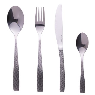 Galileo Σετ 16 μαχαιροπίρουνα από ανοξείδωτο ατσάλι, ασημί γυαλιστε...