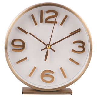 Galileo Επιτραπέζιο Στρογγυλό Ρολόι με Ξυπνητήρι 15 εκ. Μοντέρνου Ρ...