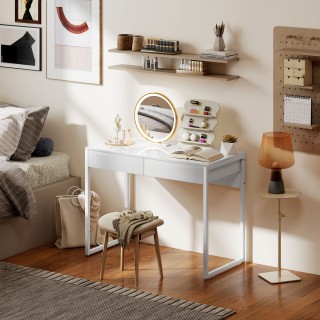 HOMCOM Μοντέρνο Γραφείο με 2 Συρτάρια και Ατσάλινες Πόδια, 100x50x7... HOMCOM Μοντέρνο Γραφείο με 2 Συρτάρια και Ατσάλινες Πόδια, 100x50x7...