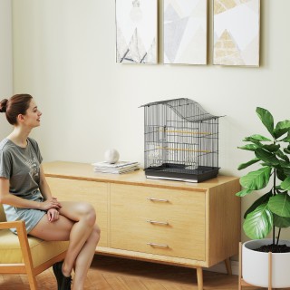 PawHut Κλουβί Πουλιών με 4 Πόρτες, 2 Μπολ, 2 Κοντάρια και Δίσκο, απ... PawHut Κλουβί Πουλιών με 4 Πόρτες, 2 Μπολ, 2 Κοντάρια και Δίσκο, απ...