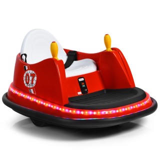 Costway Παιδικό Ηλεκτρικό Αυτοκινητάκι 6V με Φώτα LED Κόκκινο TQ102...