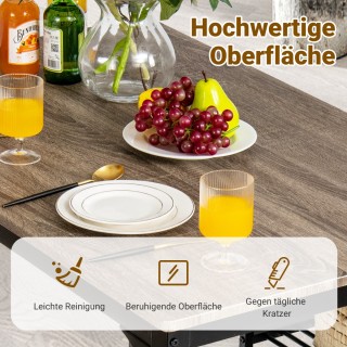 Σετ Τραπεζαρίας 4 Τεμαχίων με Τραπέζι 110 x 70 x 76 cm, Πάγκο 40 x ... Σετ Τραπεζαρίας 4 Τεμαχίων με Τραπέζι 110 x 70 x 76 cm, Πάγκο 40 x ...