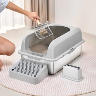 VEVOR Κουτί Άμμου Γάτας 6 με Φίλτρο και Αντιοσμητική Λειτουργία BK... VEVOR Κουτί Άμμου Γάτας 6 με Φίλτρο και Αντιοσμητική Λειτουργία BK...