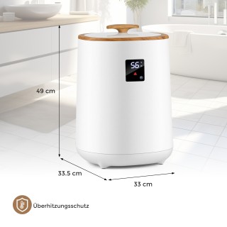 Costway Λευκή Θερμάστρα Πετσετών Μπάνιου 18L με LED Οθόνη ES10553DE-WH Costway Λευκή Θερμάστρα Πετσετών Μπάνιου 18L με LED Οθόνη ES10553DE-WH