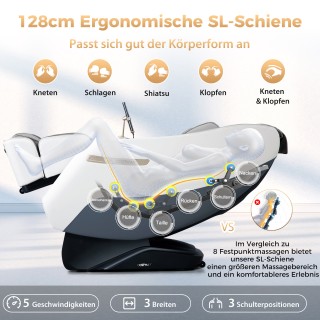 Costway Καρέκλα Μασάζ Zero Gravity Shiatsu με Θέρμανση και Αεροπίεσ...