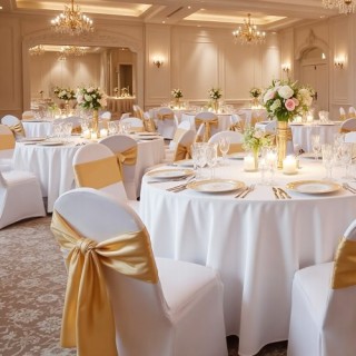 VEVOR 30 Τεμ Λευκές Καλύψεις Καρεκλών, Πολυεστέρας και Σπάντεξ, για...