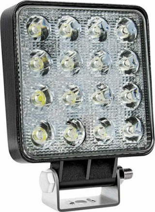 AMiO Τετράγωνος Προβολέας Αυτοκινήτου LED Universal 48W 35cm