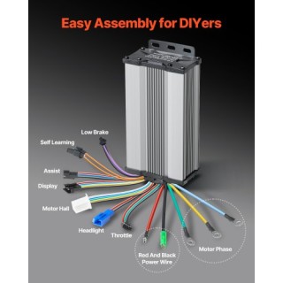 VEVOR  Κιτ Μετατροπής Ηλεκτρικού Ποδηλάτου 1000W 48V 26 Μπροστινός ...