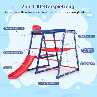 Costway  7-σε-1 Παιδική Παιδική Χαρά Αναρρίχησης για Νήπια - Πολυλε...