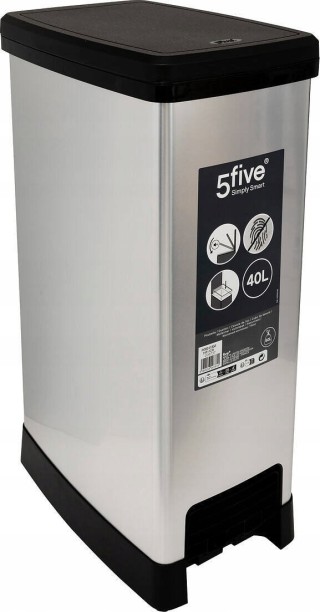 5Five Simply Smart Πλαστικός Κάδος Απορριμμάτων με Πεντάλ 40L Slim... 5Five Simply Smart Πλαστικός Κάδος Απορριμμάτων με Πεντάλ 40L Slim...