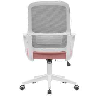 BAKAJI Ροζ και Γκρι Καρέκλα Γραφείου Περιστρεφόμενη Ρυθμιζόμενη Πο... BAKAJI Ροζ και Γκρι Καρέκλα Γραφείου Περιστρεφόμενη Ρυθμιζόμενη Πο...
