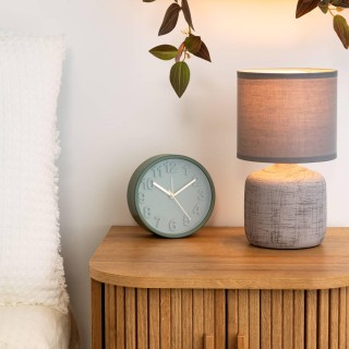 Atmosphera Επιτραπέζιο Φωτιστικό Μίνιμαλ Γκρι (Φ15x13εκ.) 173220A Atmosphera Επιτραπέζιο Φωτιστικό Μίνιμαλ Γκρι (Φ15x13εκ.) 173220A