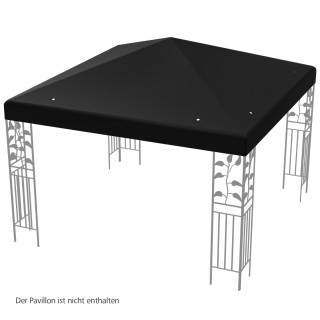 Costway  Μαύρο Ανταλλακτικό Στέγαστρο Πέργκολας 300 x 300 cm με Άμε...