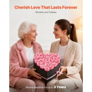 VEVOR Αιώνια Λουλούδια, 27 Διατηρημένα Τριαντάφυλλα σε Καρδιά, Αθάν... VEVOR Αιώνια Λουλούδια, 27 Διατηρημένα Τριαντάφυλλα σε Καρδιά, Αθάν...