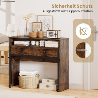 Costway Συμπαγές Γραφείο Υπολογιστή με Επεκτεινόμενη Επιφάνεια και... Costway Συμπαγές Γραφείο Υπολογιστή με Επεκτεινόμενη Επιφάνεια και...