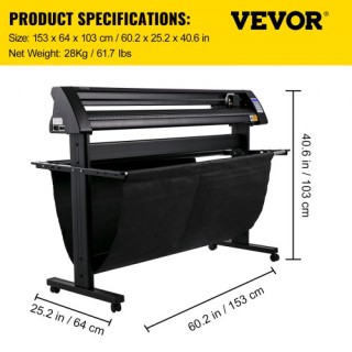 VEVOR Κοπτικό Βινυλίου 1350mm με Οθόνη LED και Οπτικό Μάτι  KZJRJBZ...