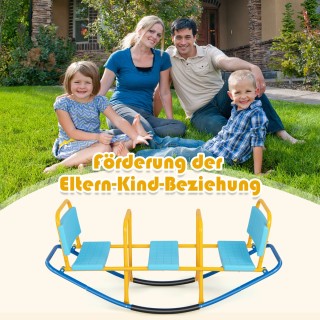 Costway Παιδική Τραμπάλα Υψηλής Ποιότητας με 3 Θέσεις και Ανθεκτικό...