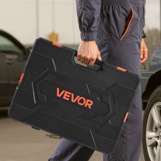 VEVOR Σετ Καρυδάκια 104 Τεμ., Μετρικού Μεγέθους από 6 έως 24 mm, Ατ...