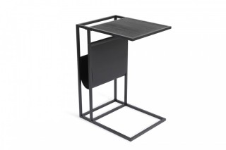 Βοηθητικό Τραπεζάκι με Θήκη για Περιοδικά 35 x 45 x 63 cm - Μαύρο ... Βοηθητικό Τραπεζάκι με Θήκη για Περιοδικά 35 x 45 x 63 cm - Μαύρο ...