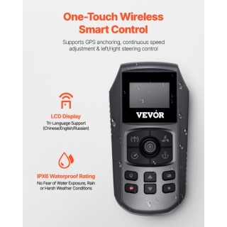 VEVOR Ηλεκτρική Εξωλέμβια Μηχανή Θαλάσσης 55lb 12V με Άξονα 36 GPSK...