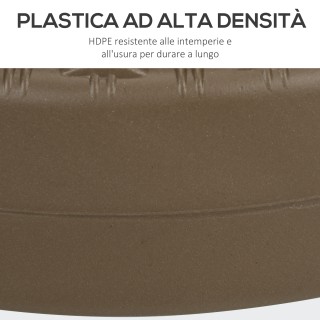 Outsunny Βάση για Ομπρέλα με 2 Ενσωματωμένες Λαβές, από HDPE και Ατ...