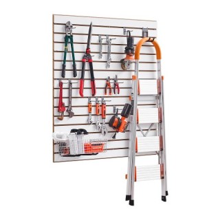 VEVOR Λευκός Πάνελ Σλατ Τοίχου MDF 4x4 ft για Γκαράζ με Μοντέρνο Σχ... VEVOR Λευκός Πάνελ Σλατ Τοίχου MDF 4x4 ft για Γκαράζ με Μοντέρνο Σχ...