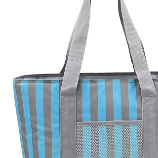 BAKAJI Φορητό Ψυγείο Χωρητικότητας 17.5 Λίτρων με Ρίγες 42x15x36 εκ...