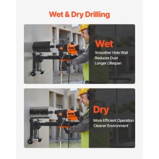 VEVOR Μηχανή Διαμαντόπισας Διάτρησης με Βάση 10 ιντσών 2500W LSJGSZ... VEVOR Μηχανή Διαμαντόπισας Διάτρησης με Βάση 10 ιντσών 2500W LSJGSZ...