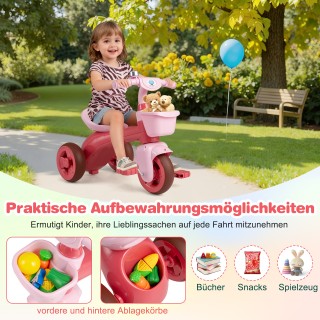 Costway Τρίκυκλο Ποδήλατο Ισορροπίας για Παιδιά με Περιορισμένο Τιμ...