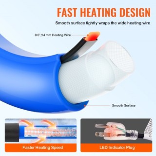 VEVOR 30m Θερμαινόμενος Σωλήνας Νερού για RV -45℉ Αντιψυκτικός Πόσι... VEVOR 30m Θερμαινόμενος Σωλήνας Νερού για RV -45℉ Αντιψυκτικός Πόσι...