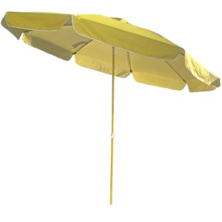 BAKAJI  Κήπος Ομπρέλα Κλίσης Μουστάρδα με Άνοιγμα Push Up Air Vent ...