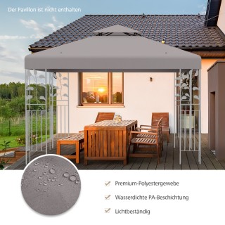 Costway Ανταλλακτική Στέγη Γκρι με Καμινάδα για Κιόσκι 3x3 μ. NP125... Costway Ανταλλακτική Στέγη Γκρι με Καμινάδα για Κιόσκι 3x3 μ. NP125...