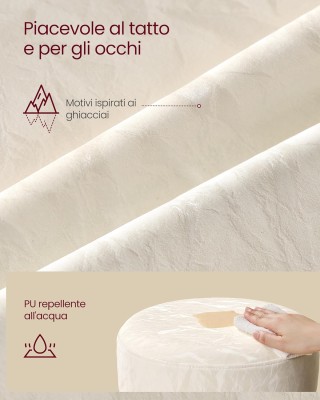 Vasagle Σκαμπό Μακιγιάζ & Κάθισμα Τουαλέτας, Ρυθμιζόμενο Ύψος, Περι...