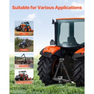 VEVOR Προσαρμογέας Ταχέος Κουμπώματος Ρυμούλκησης 3 Σημείων 2 6000l... VEVOR Προσαρμογέας Ταχέος Κουμπώματος Ρυμούλκησης 3 Σημείων 2 6000l...