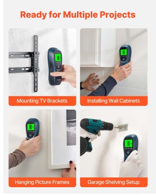 VEVOR Πολυλειτουργικός Ανιχνευτής Τοίχου 5 σε 1, 17 x 7.2 x 3.7 cm ... VEVOR Πολυλειτουργικός Ανιχνευτής Τοίχου 5 σε 1, 17 x 7.2 x 3.7 cm ...