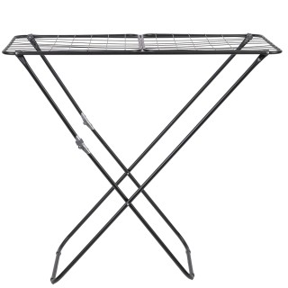 Galileo Σπαστή απλώστρα σε μαύρο σατινέ μέταλλο για 2 φορτία πλυντη...