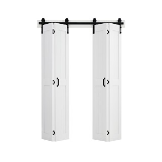VEVOR Δίφυλλη Συρόμενη Πόρτα Ντουλάπας MDF 1219 x 2134 mm Λευκή MZB... VEVOR Δίφυλλη Συρόμενη Πόρτα Ντουλάπας MDF 1219 x 2134 mm Λευκή MZB...