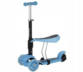 SPM Παιδικό Τρίτροχο Πατίνι με Κάθισμα σε Γαλάζιο Χρώμα 5908222235529 SPM Παιδικό Τρίτροχο Πατίνι με Κάθισμα σε Γαλάζιο Χρώμα 5908222235529