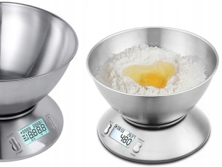 Verk Group Ηλεκτρονική Ζυγαριά Κουζίνας με Μπωλ και Οθόνη LCD 5KG Α...