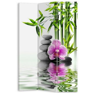 BAKAJI Παραβάν 3 Πάνελ Εκτύπωση Μπρος-Πίσω Πέτρες Ορχιδέα ΖΕΝ 180x... BAKAJI Παραβάν 3 Πάνελ Εκτύπωση Μπρος-Πίσω Πέτρες Ορχιδέα ΖΕΝ 180x...
