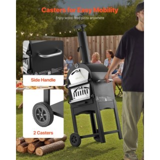 VEVOR Φορητός Εξωτερικός Ξυλόφουρνος Πίτσας LSPSLHS458X48H85L001V0 VEVOR Φορητός Εξωτερικός Ξυλόφουρνος Πίτσας LSPSLHS458X48H85L001V0