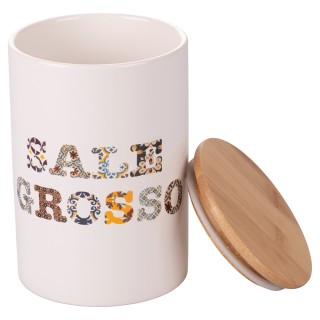 Villa DEste  Δοχείο χοντρού αλατιού 750 ml σε πήλινο με καπάκι από ...