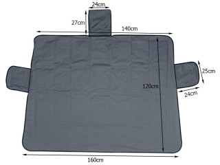 Αντιπαγωτικό Κάλυμμα Παρμπρίζ Αυτοκινήτου 160 x 120 cm Μαύρο-Γκρι ... Αντιπαγωτικό Κάλυμμα Παρμπρίζ Αυτοκινήτου 160 x 120 cm Μαύρο-Γκρι ...