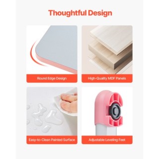 VEVOR Παιδικό Γραφείο και Καρέκλα με Ρυθμιζόμενο Ύψος Ροζ ETXXZYDSJ... VEVOR Παιδικό Γραφείο και Καρέκλα με Ρυθμιζόμενο Ύψος Ροζ ETXXZYDSJ...