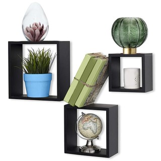 BAKAJI Σετ 3 Μοντέρνα Ράφια Τοίχου Σχεδιασμός Κύβος Ράφι Ράφι από ... BAKAJI Σετ 3 Μοντέρνα Ράφια Τοίχου Σχεδιασμός Κύβος Ράφι Ράφι από ...